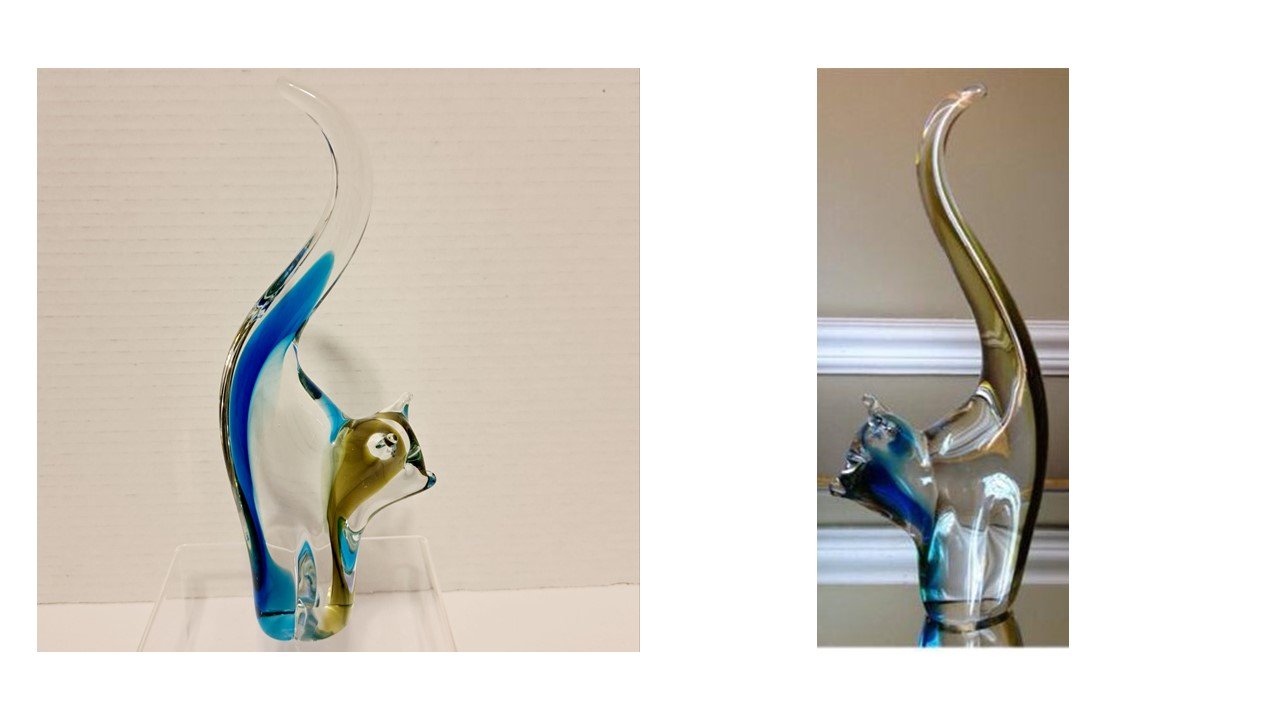 Chalet Cat Figurines — Chalet Art Glass
